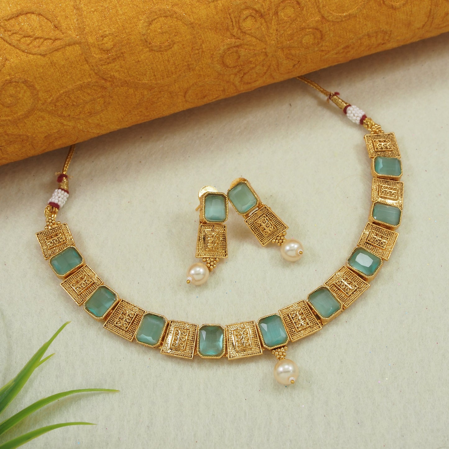 Gold Plated Copper Jewellery Set