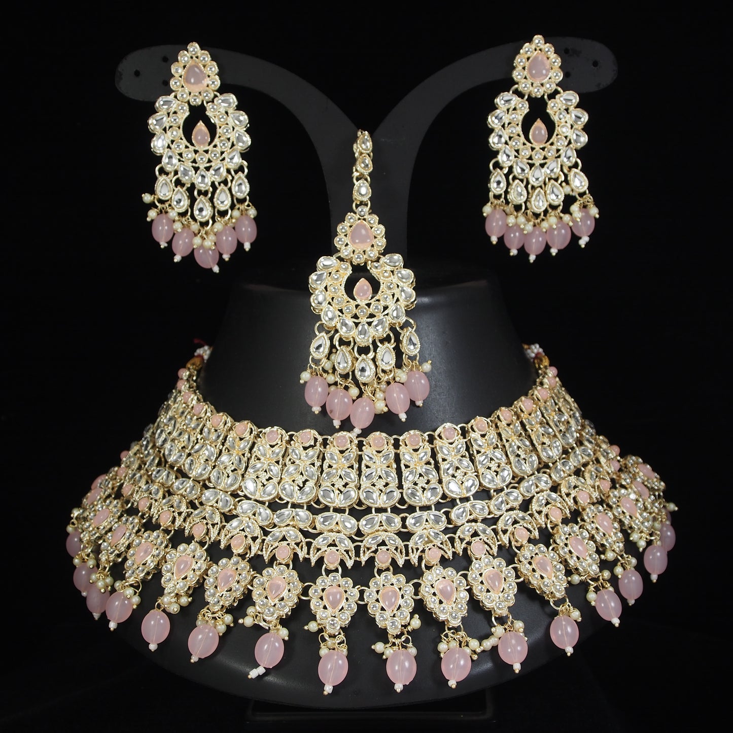 Choker CZ Stone Choker Jewellery Set