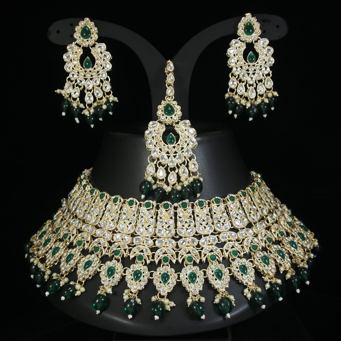 Choker CZ Stone Choker Jewellery Set