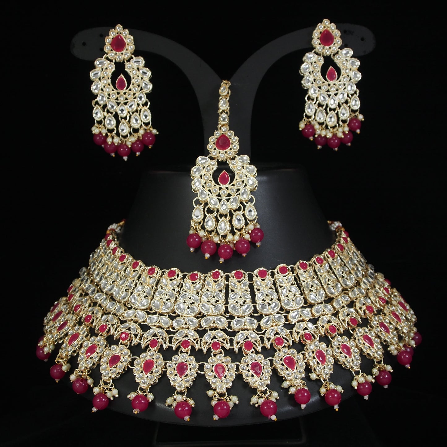 Choker CZ Stone Choker Jewellery Set