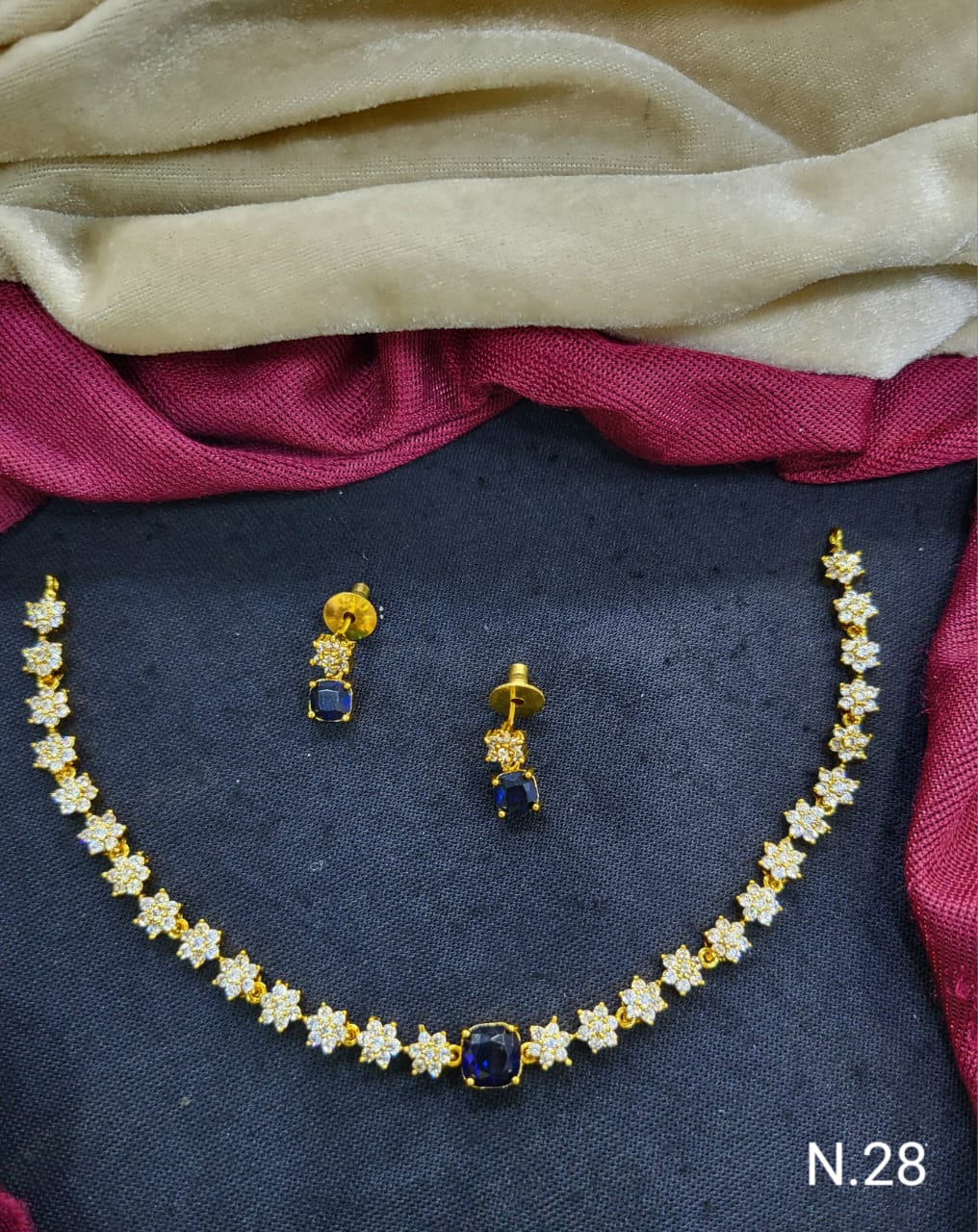 Delicate Design Necklace and Matching Earrings Set