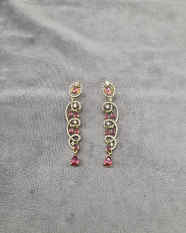 Royal Look Waterfall Statement Earrings