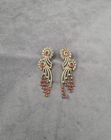 Elegant American Diamond Dangle Earrings For Woman & Girls