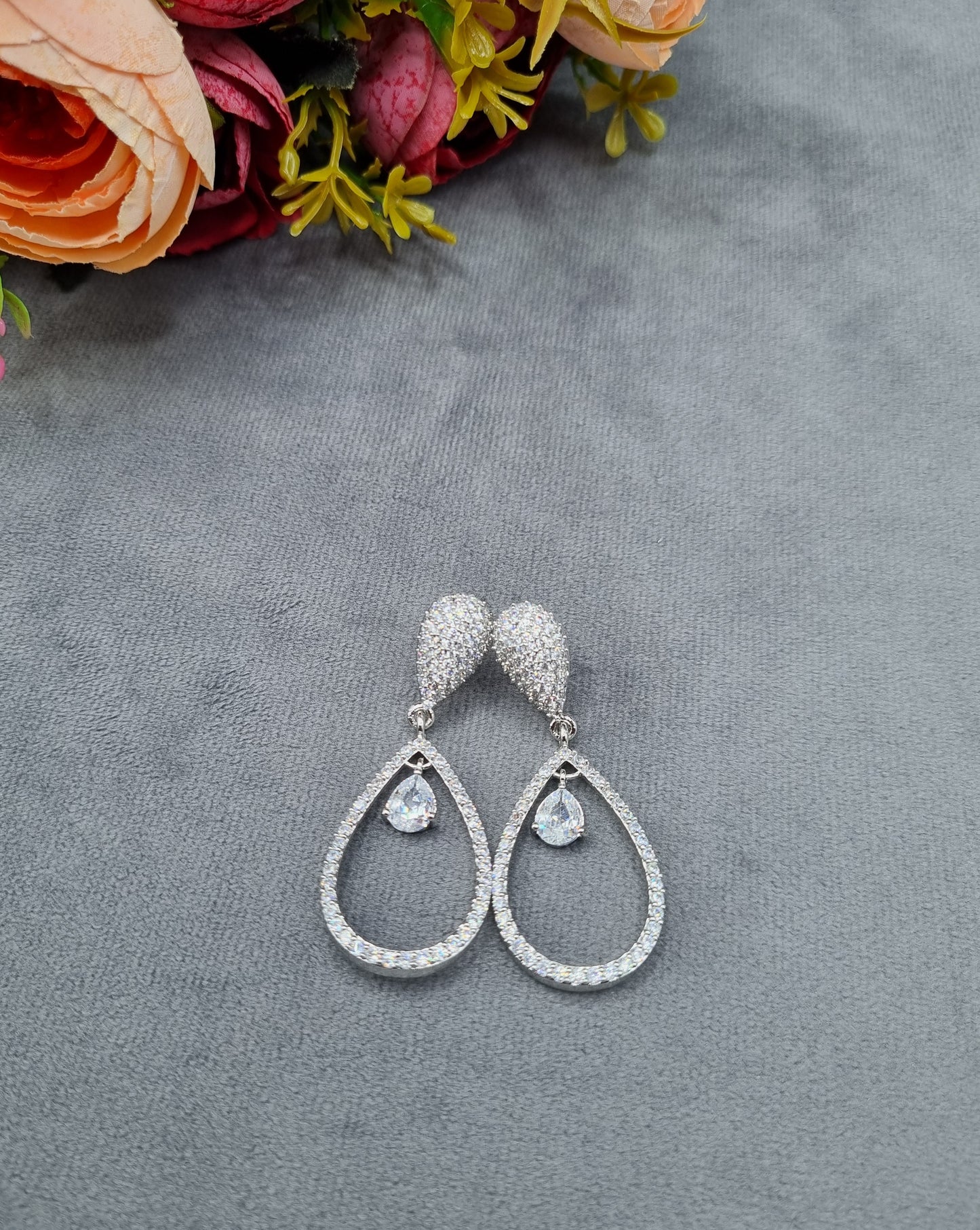 The Crystal Dewdrop AD Statement Earrings