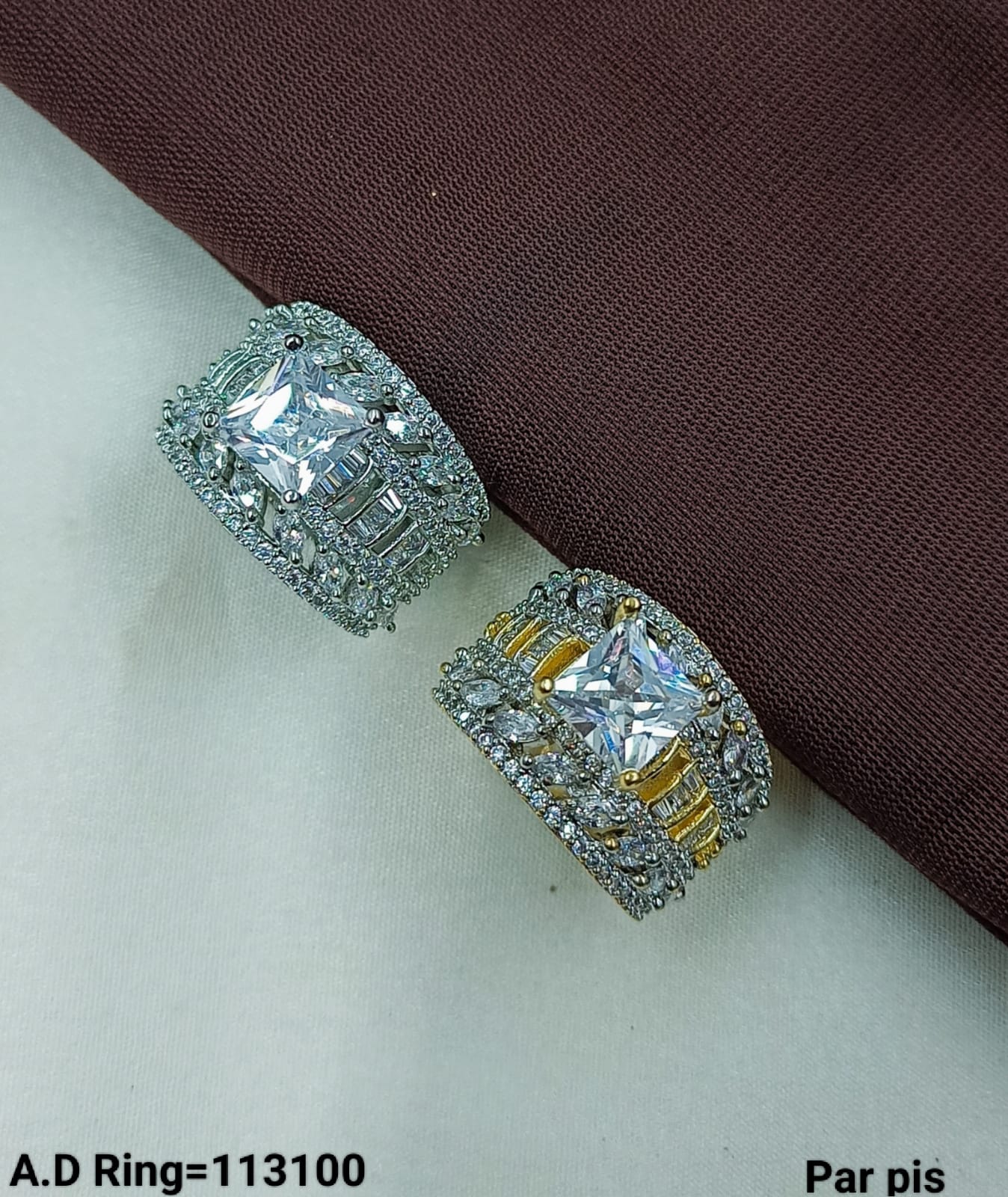 Luxury AD Statement Ring – Style(Per Piece)