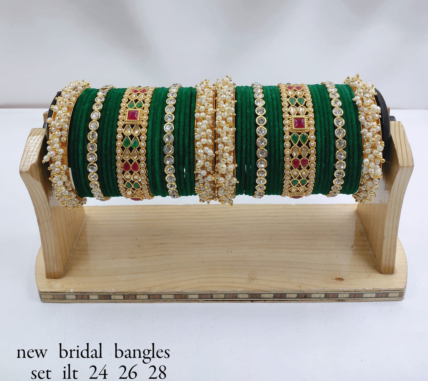 Latest Fashionable Tear Dropped Silk Thread Pearl Dropped Beautiful Chudda Combo Set For Women And Girls For Wedding
