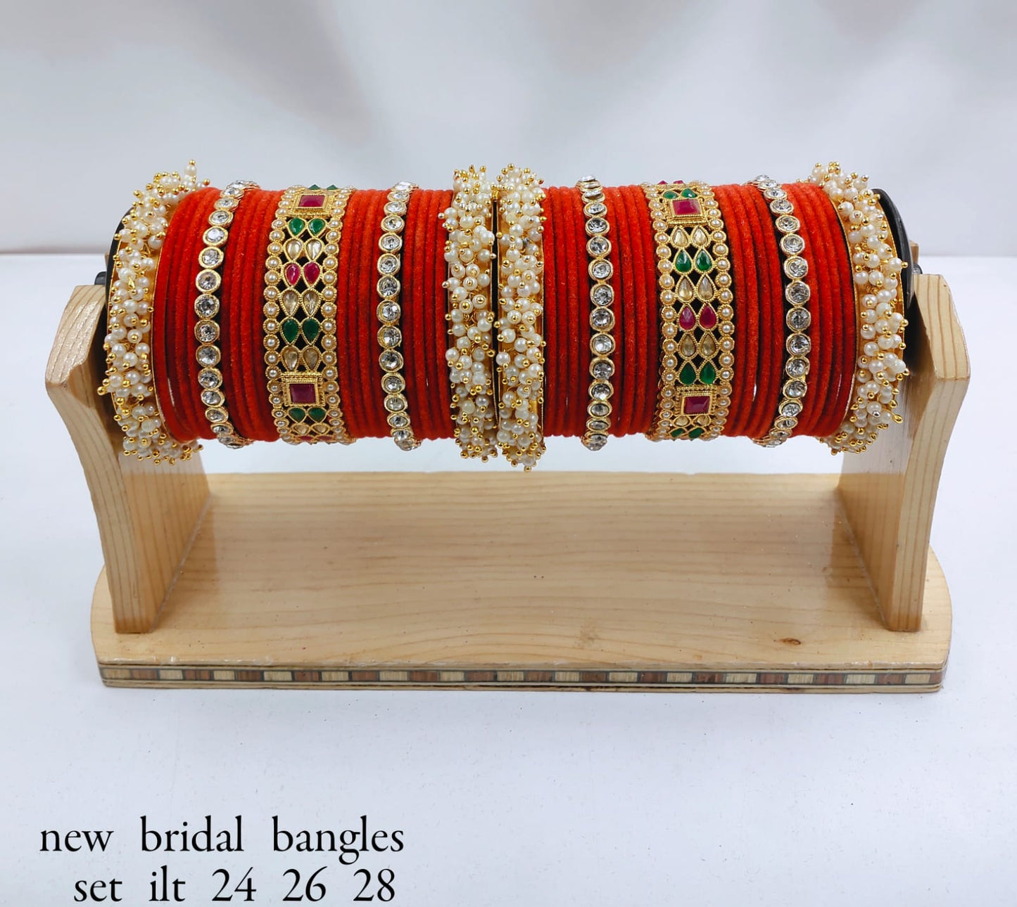 Latest Fashionable Tear Dropped Silk Thread Pearl Dropped Beautiful Chudda Combo Set For Women And Girls For Wedding
