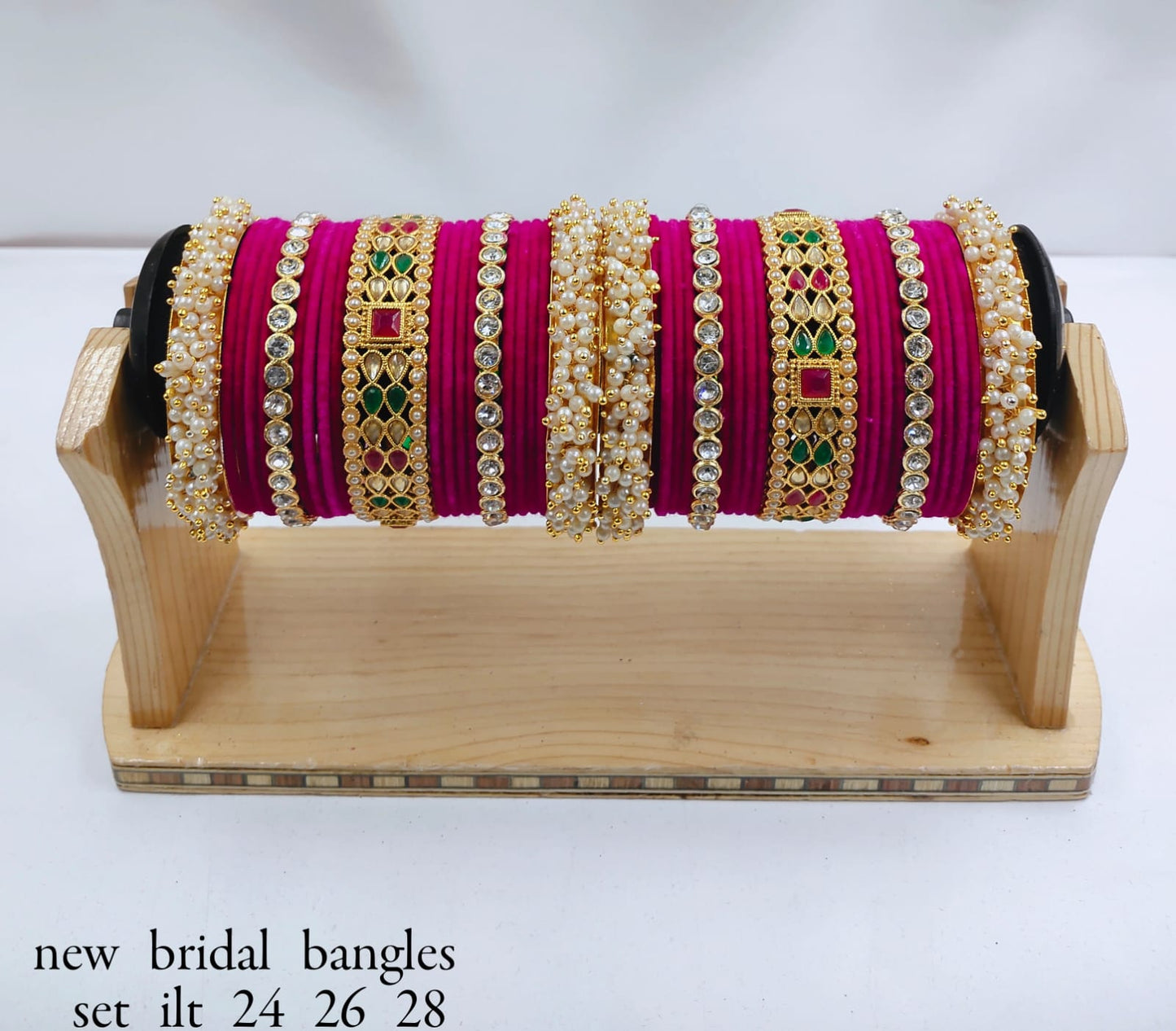 Latest Fashionable Tear Dropped Silk Thread Pearl Dropped Beautiful Chudda Combo Set For Women And Girls For Wedding