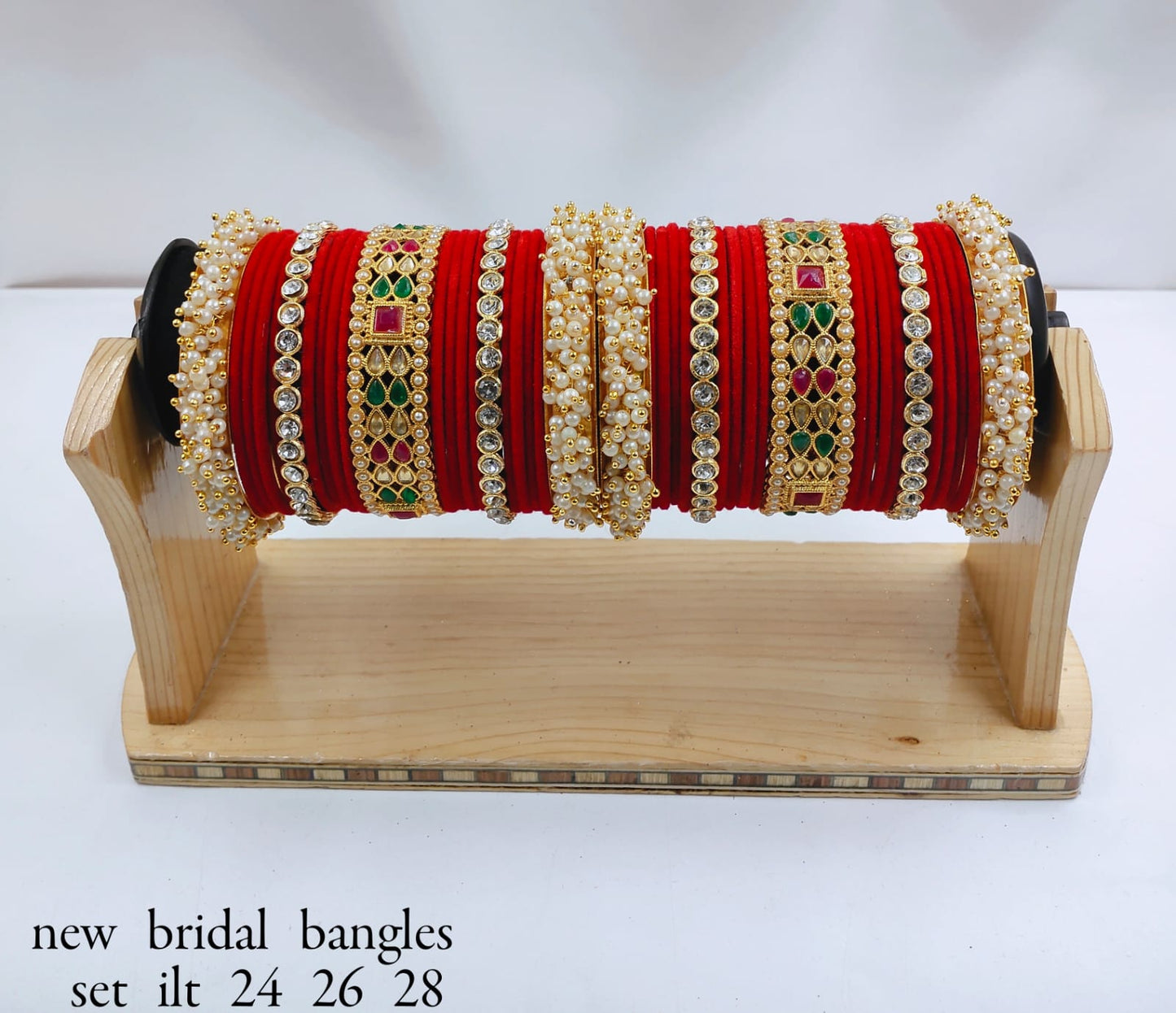 Latest Fashionable Tear Dropped Silk Thread Pearl Dropped Beautiful Chudda Combo Set For Women And Girls For Wedding