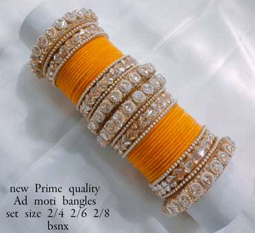 Gold Plated Bridal Bangle Set