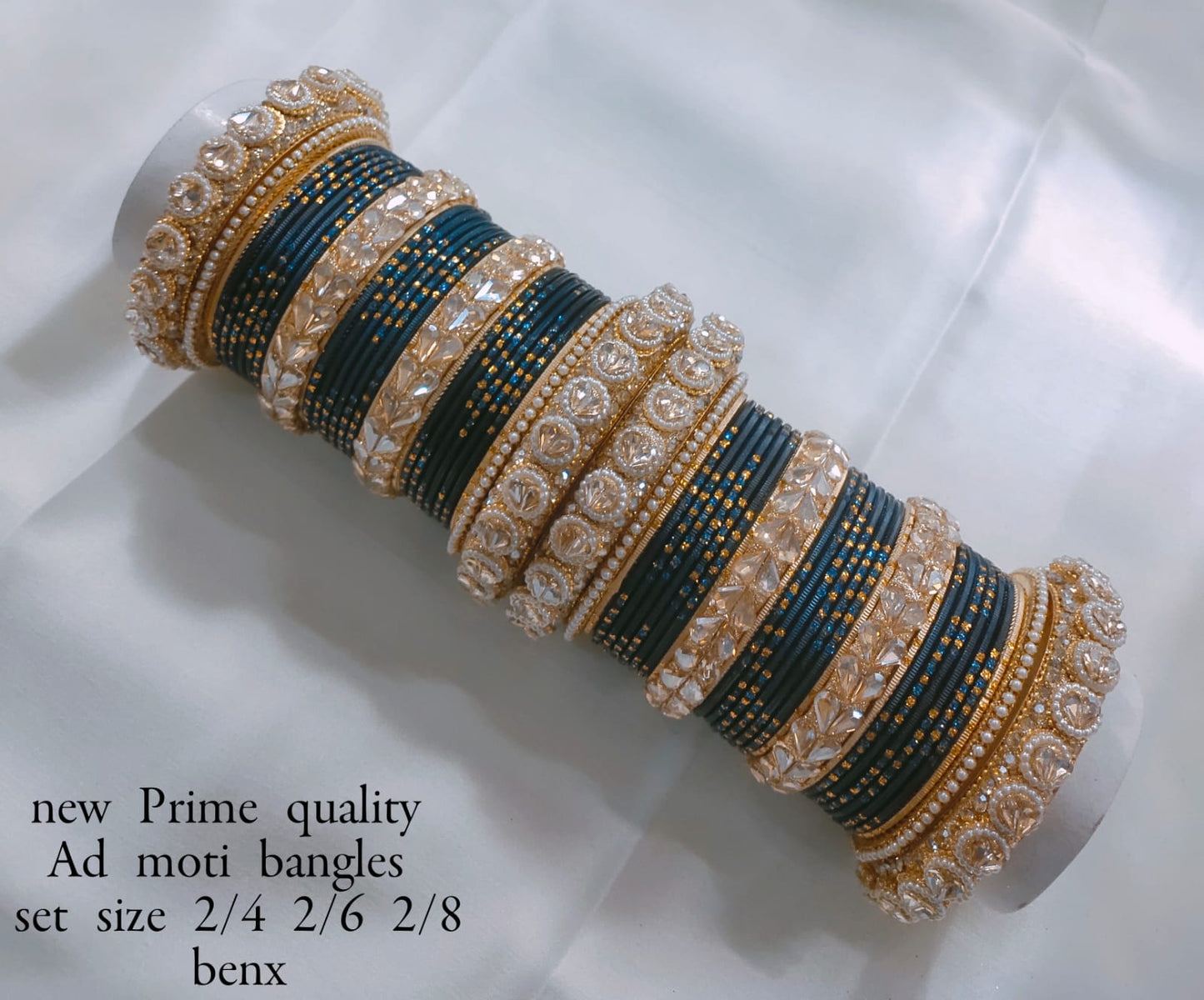 Antique Gold Plated Bridal Bangle Set