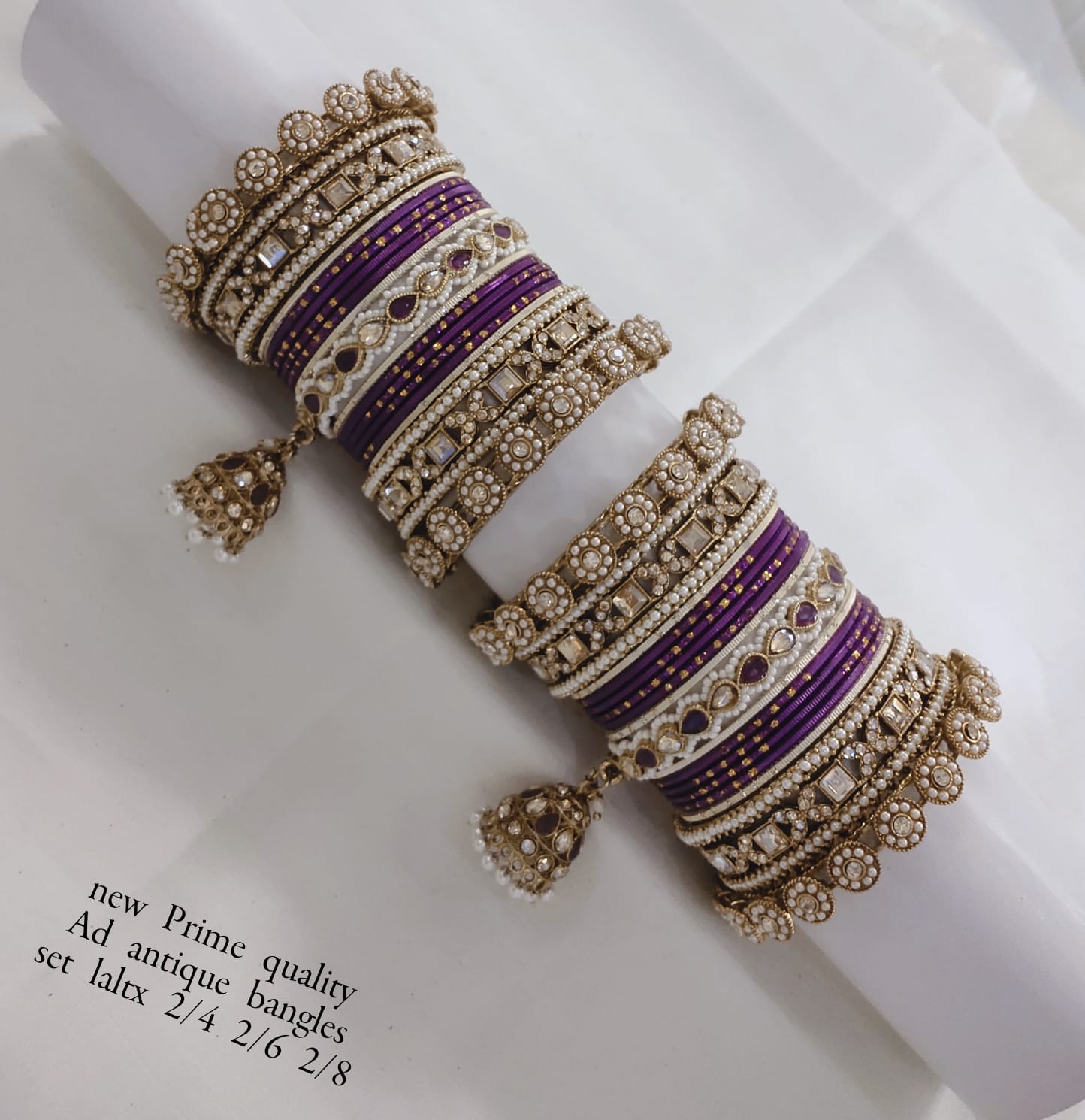 Antique Gold Plated Bangle Set