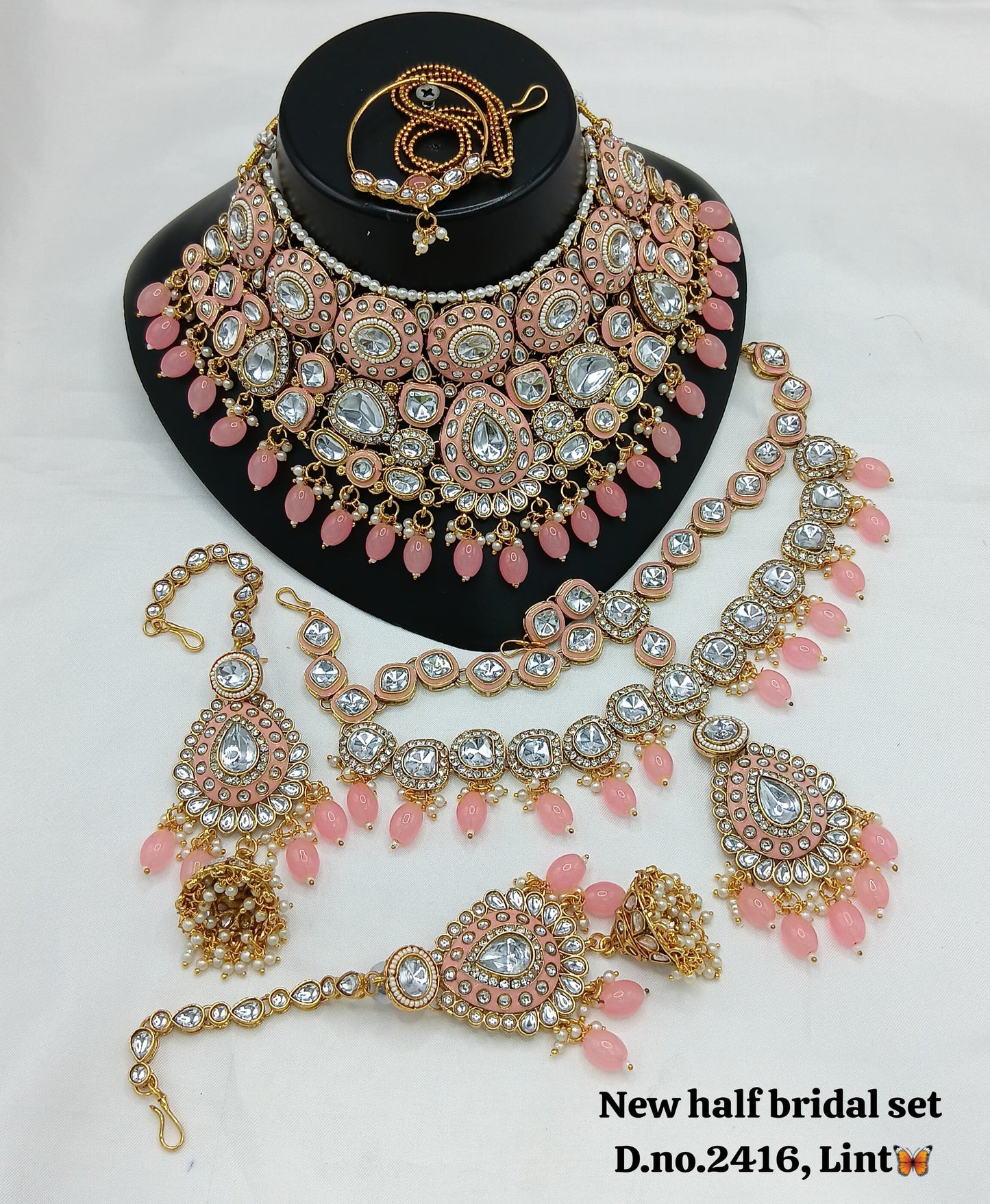 Gold Plated Half Bridal Set