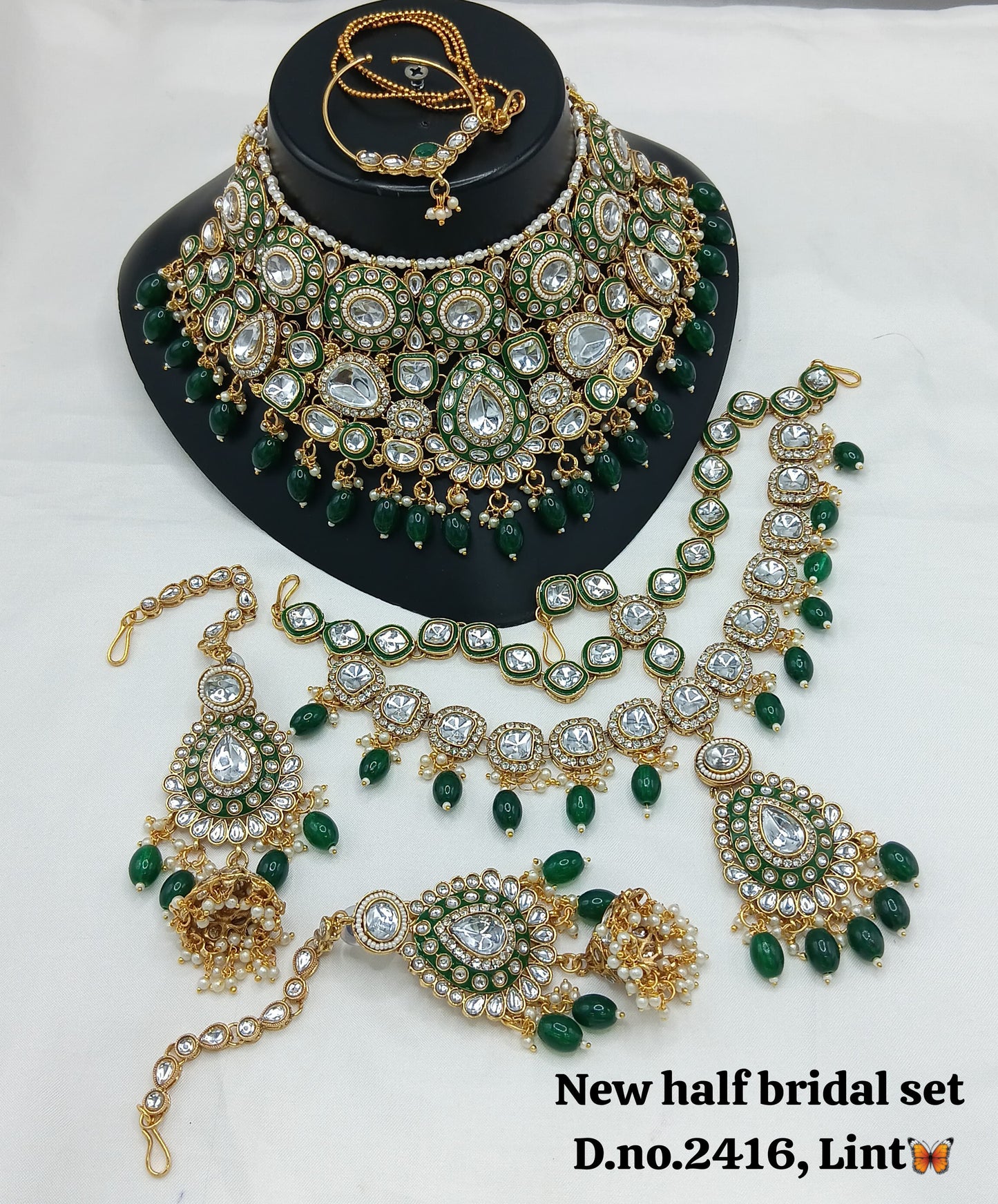 Gold Plated Half Bridal Set