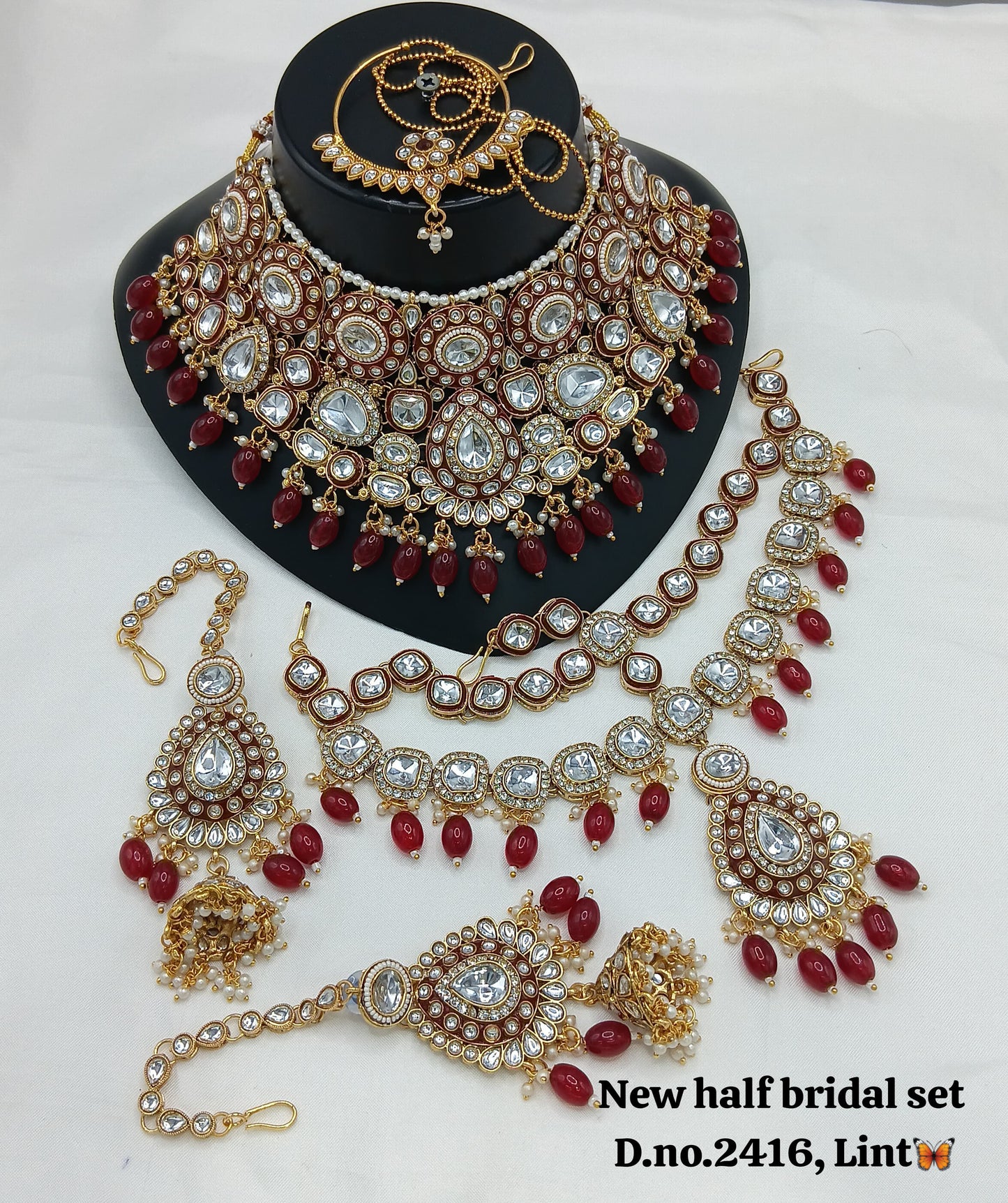 Gold Plated Half Bridal Set