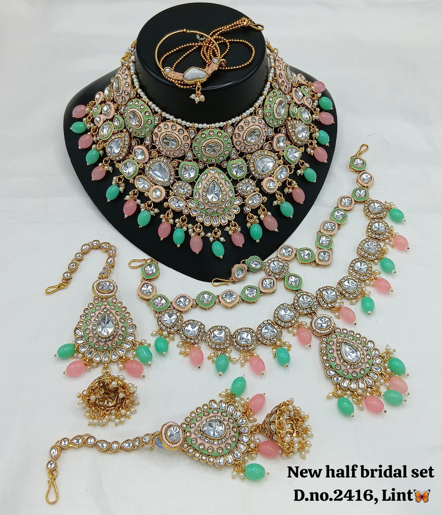 Gold Plated Half Bridal Set