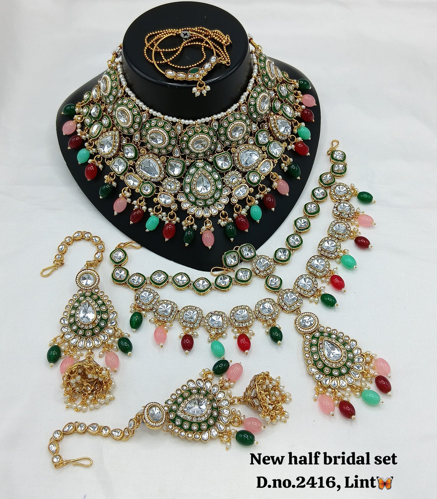 Gold Plated Half Bridal Set