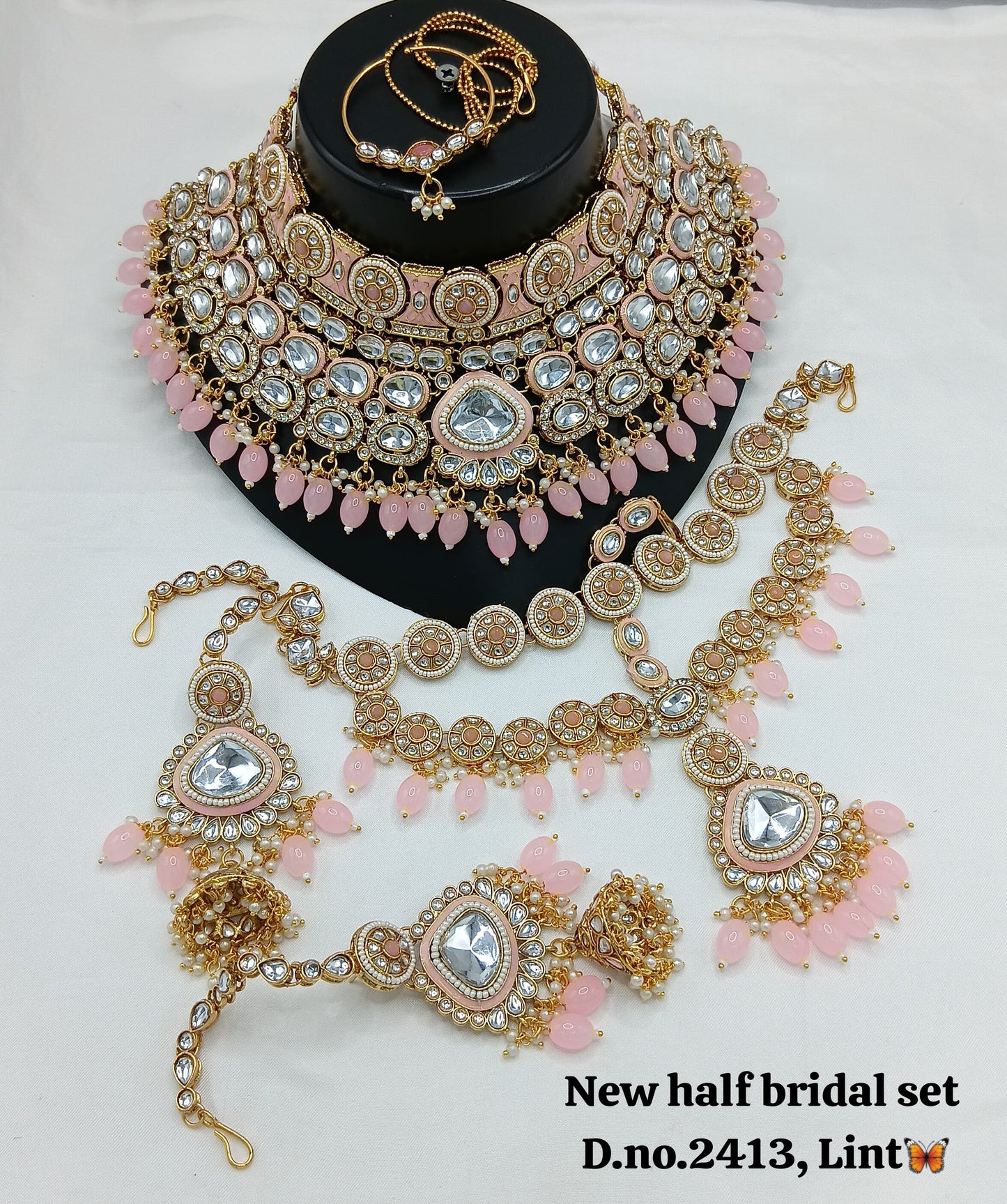 Gold Plated Half Bridal Set