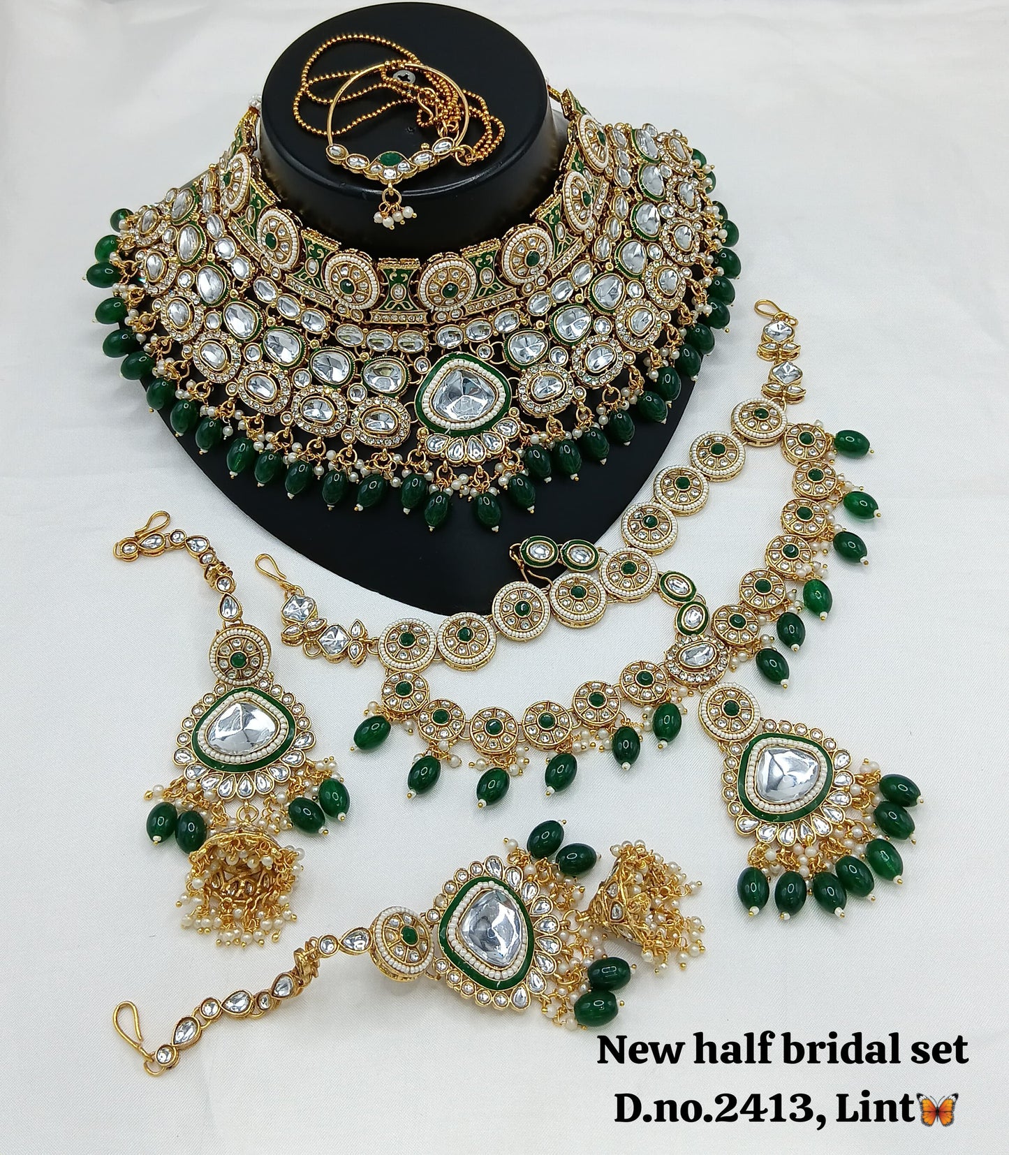 Gold Plated Half Bridal Set