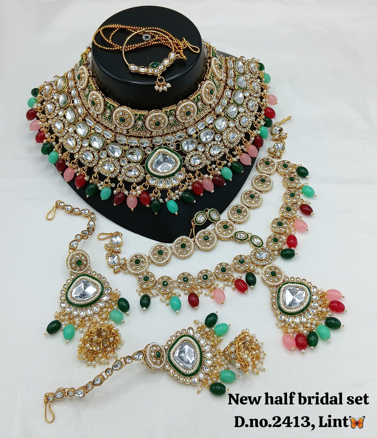 Gold Plated Half Bridal Set