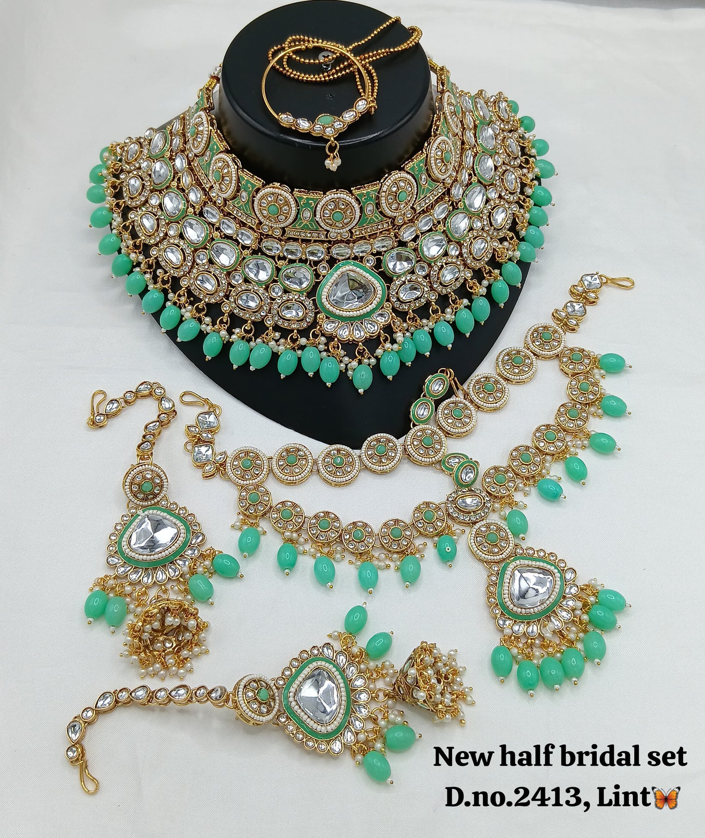 Gold Plated Half Bridal Set