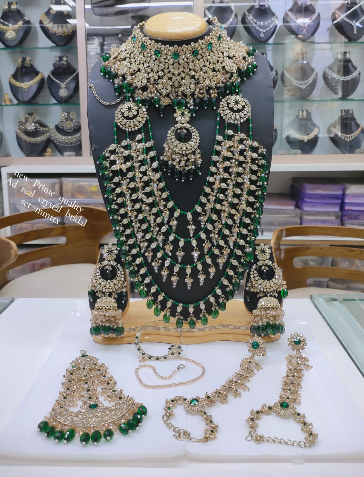 Royal Crystal Stone Bridal Jewellery Set