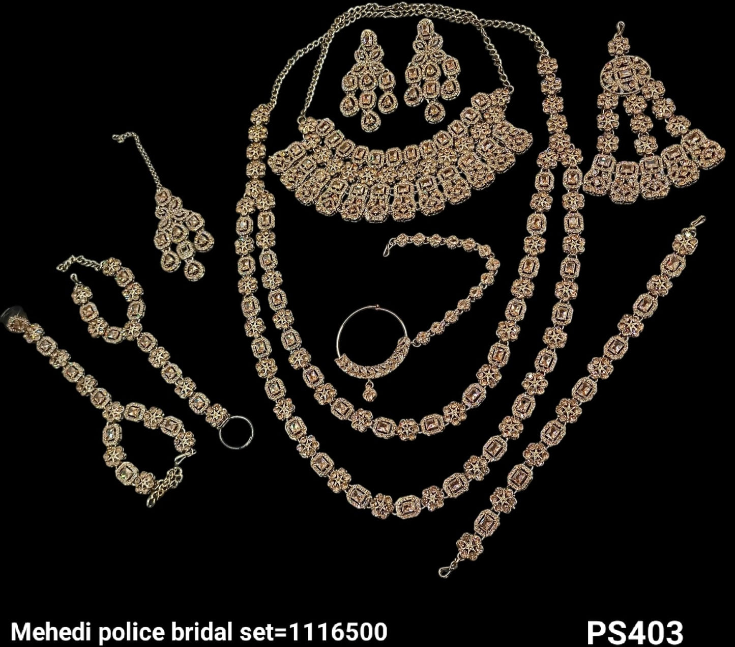Antique Gold Plated Bridal Set
