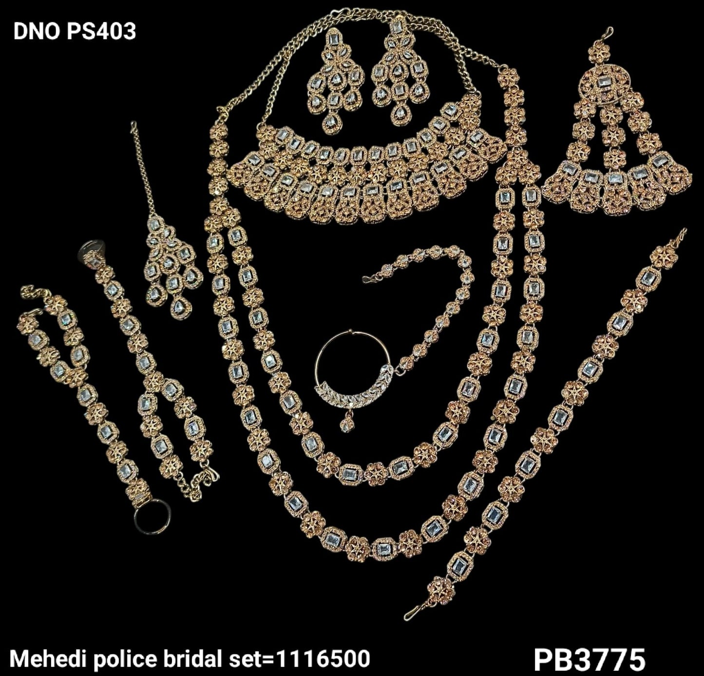 Antique Gold Plated Bridal Set