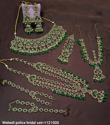 Lucentemarket Traditional Antique Bridal Jewelry Set – Timeless Elegance for Weddings