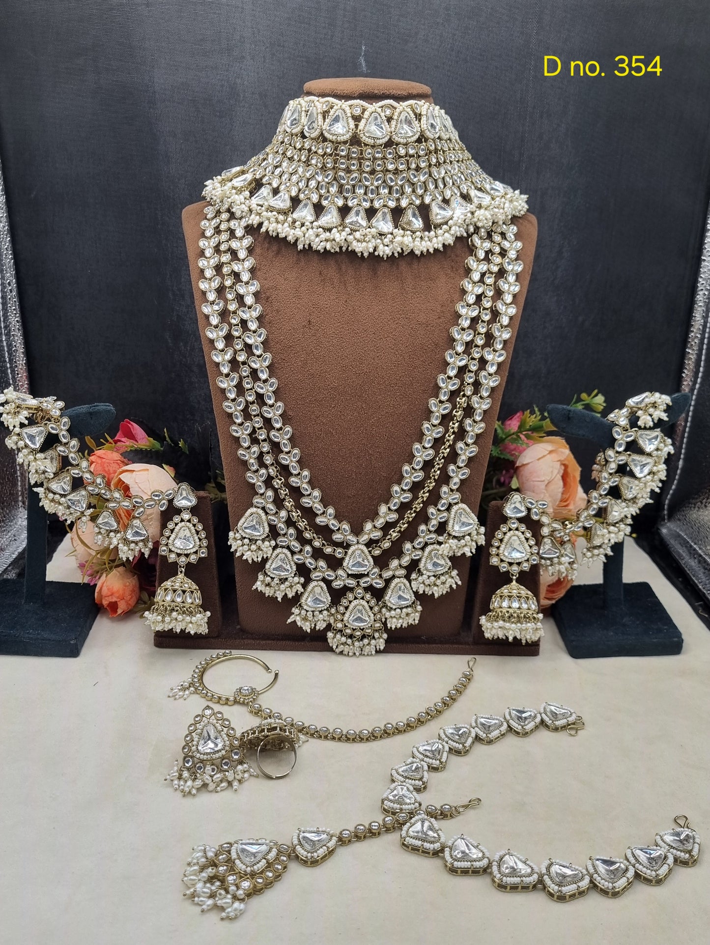 Bridal Choker & Multi-Layered Haar Jewelry Set