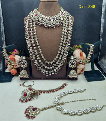 Bridal Choker & Grand Multi-Strand Haar Jewelry Set
