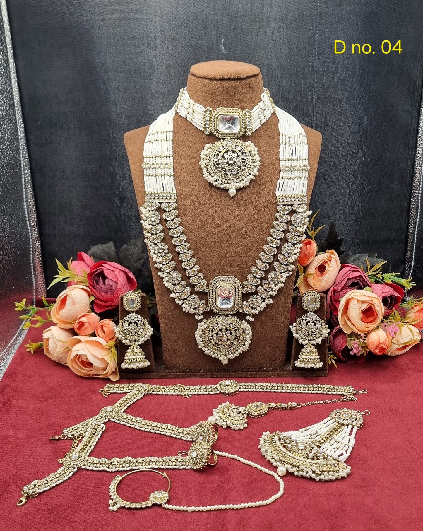 Royal Kundan & Pearl Bridal Jewellery Set