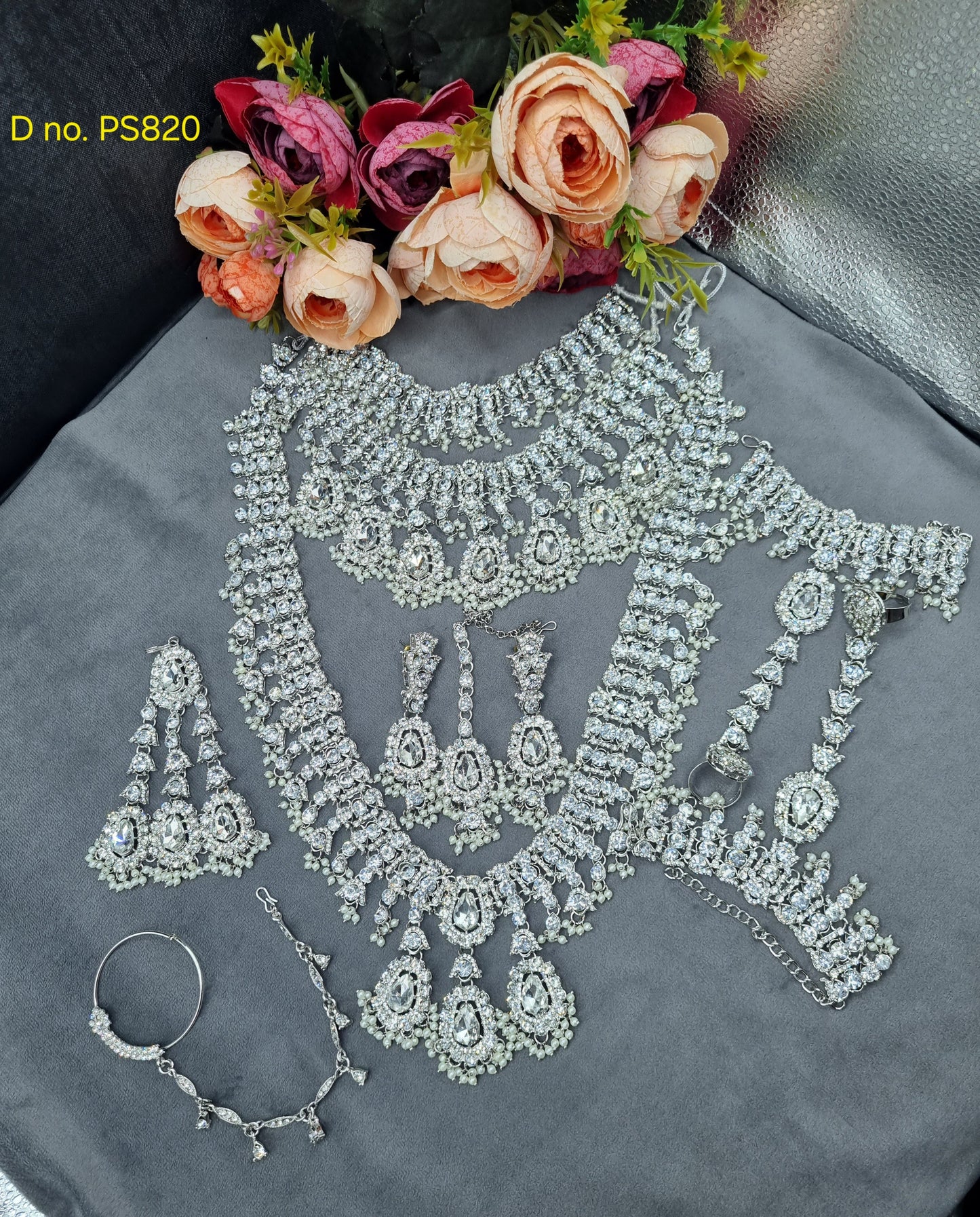 Luxury Bridal Jewelry Set | Complete Dulhan Necklace & Accessories Collection