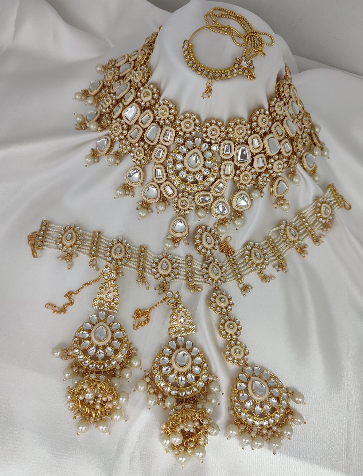 Kundan Stone Gold Plated Bridal Set