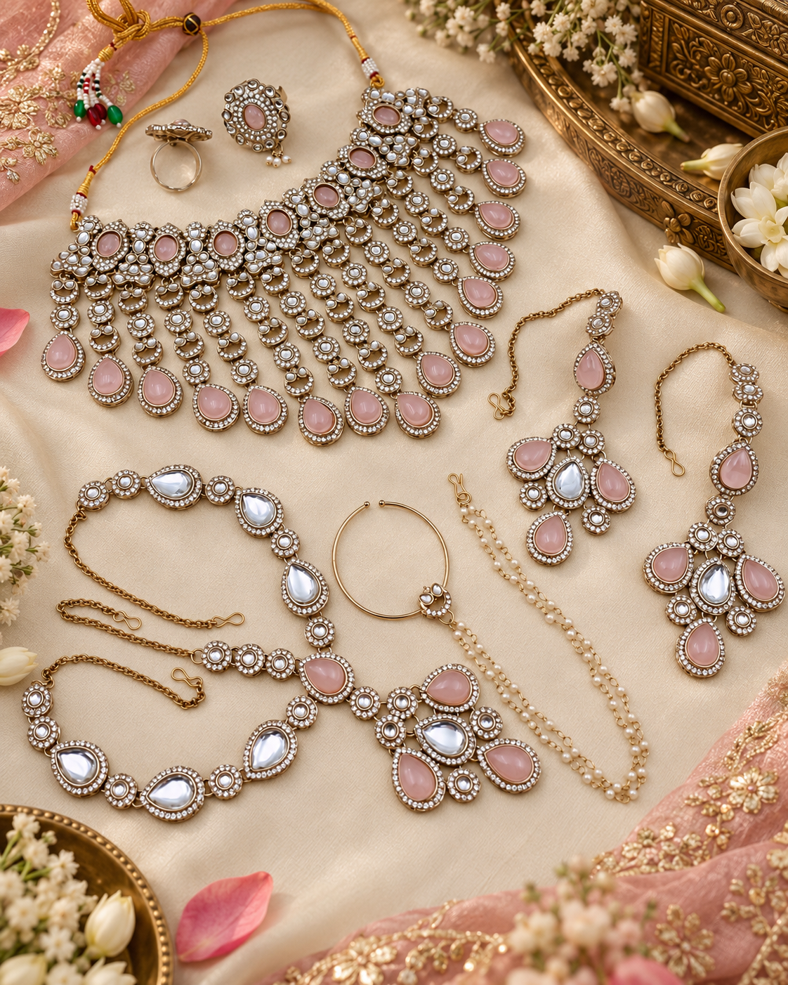 Bridal Kundan Choker Jewellery Set