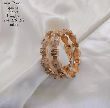 Gold Plated Copper Bangles