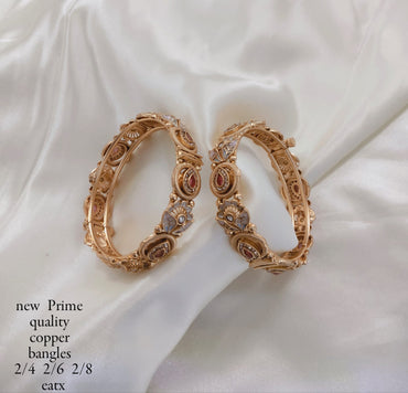 Gold Plated Copper Bangles