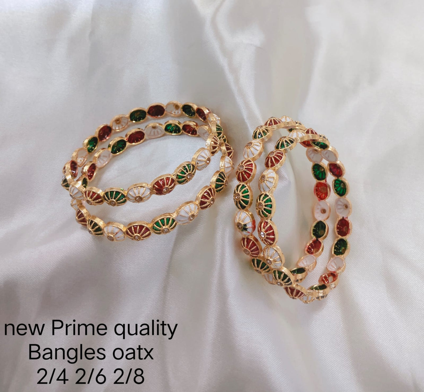 Gold Plated Copper Bangle Set