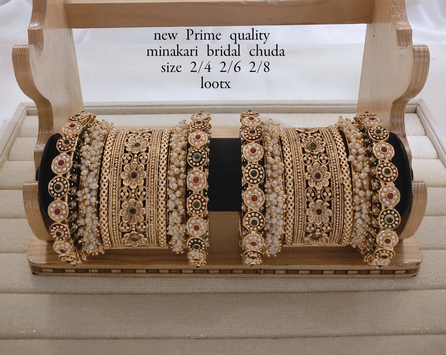 Gold Plated Copper Bangle Set