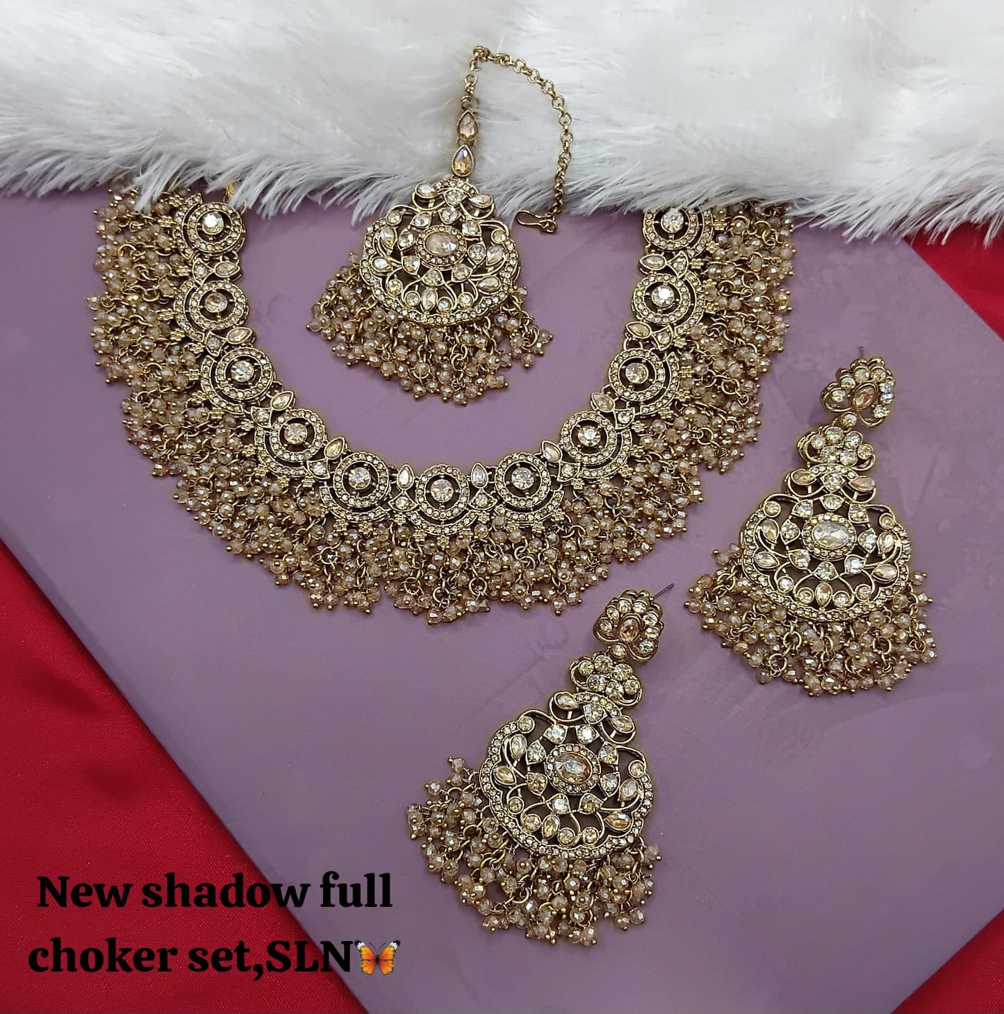 Antique Gold Plated Jewellery Set