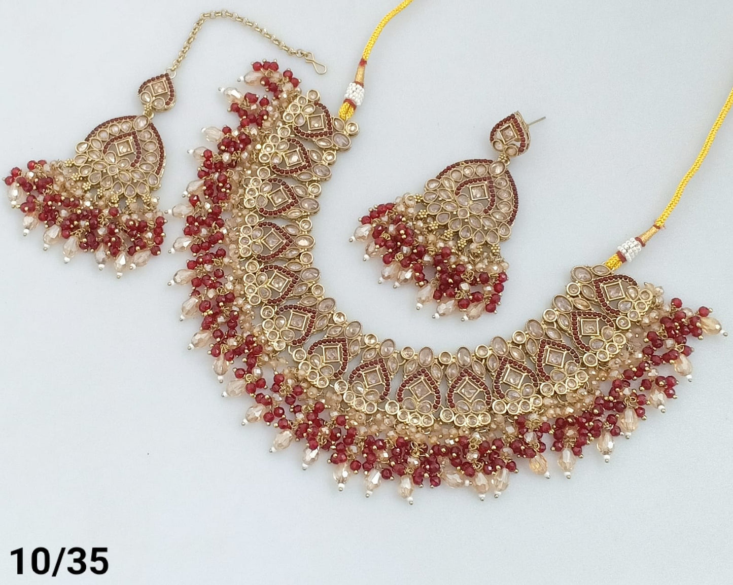 Antique Gold Plated Necklace Set