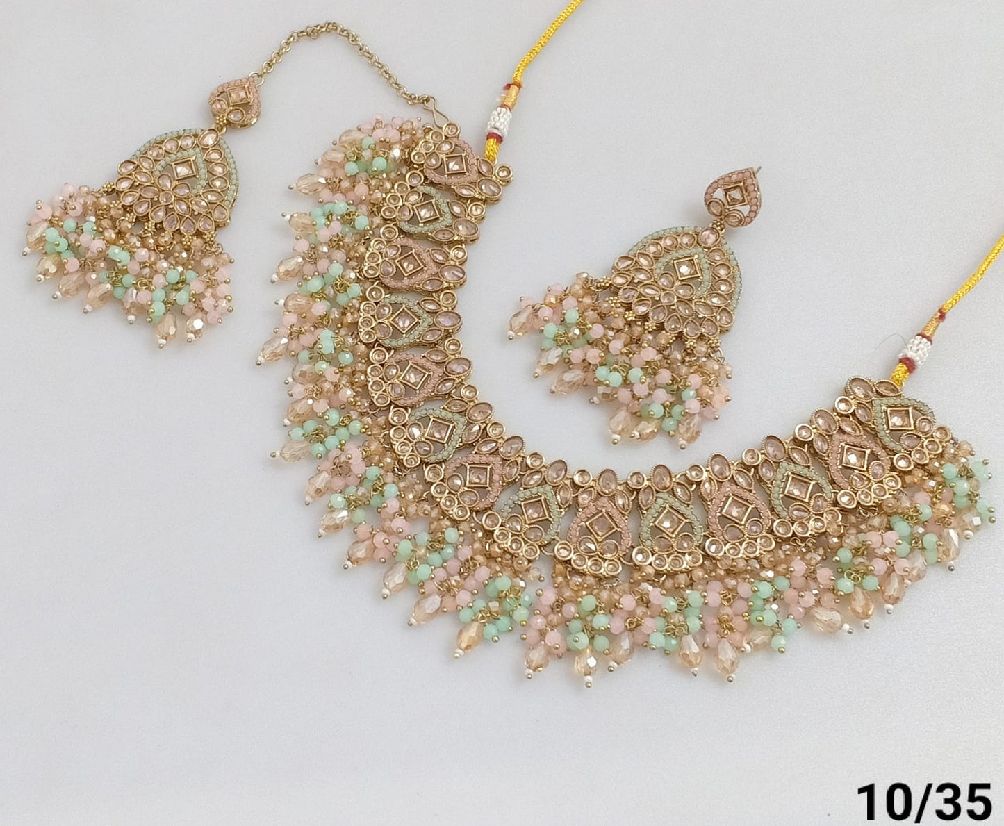 Antique Gold Plated Necklace Set