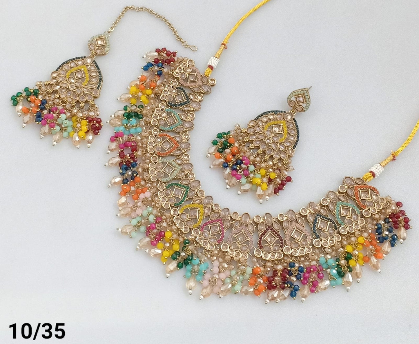Antique Gold Plated Necklace Set