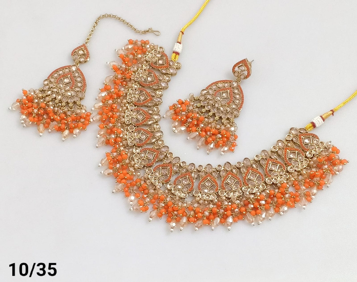 Antique Gold Plated Necklace Set