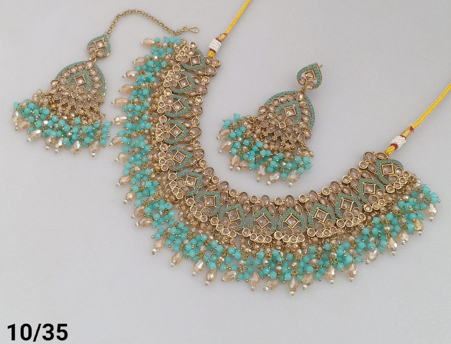 Antique Gold Plated Necklace Set