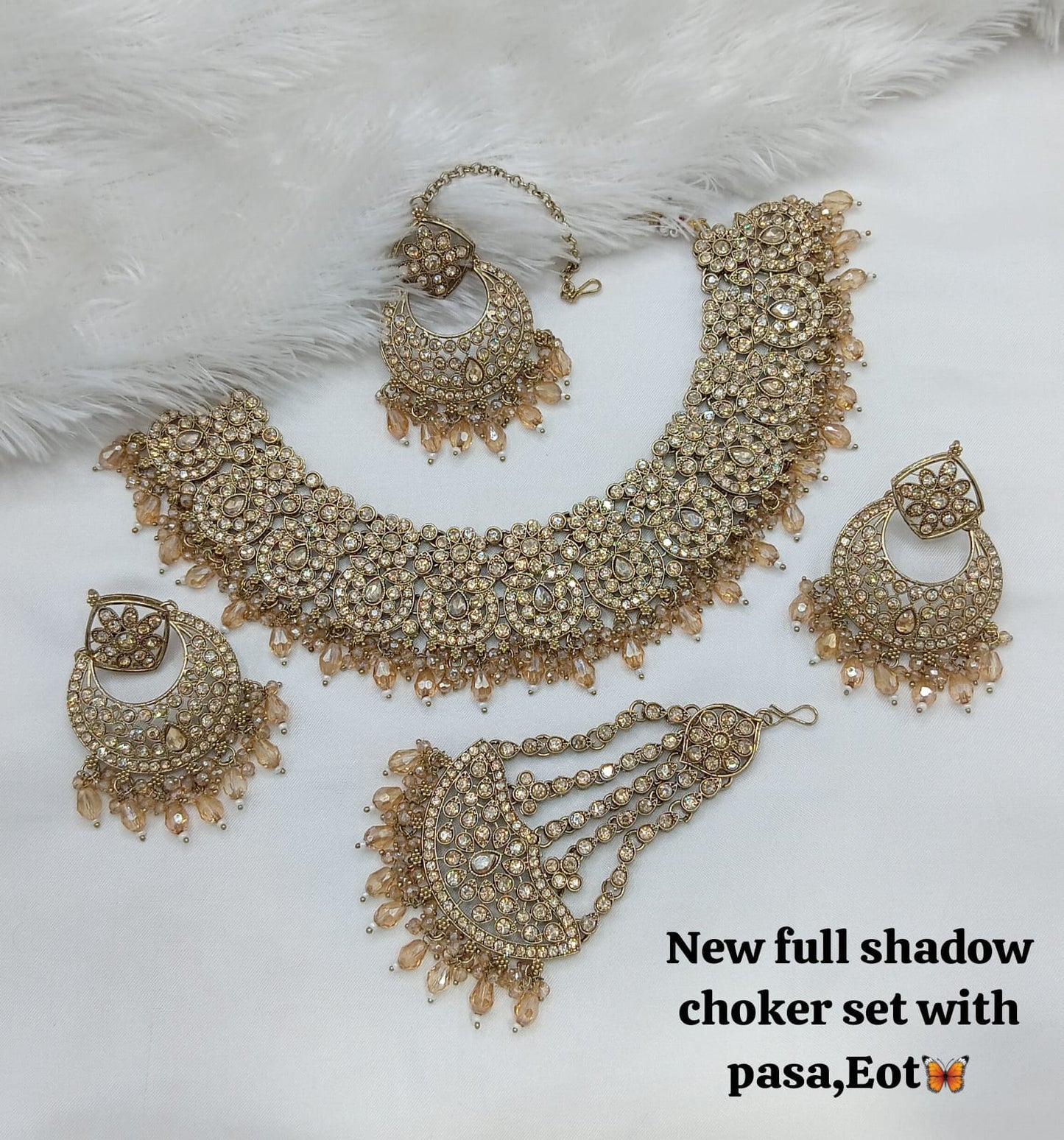 Antique Gold Plated Jewellery Set
