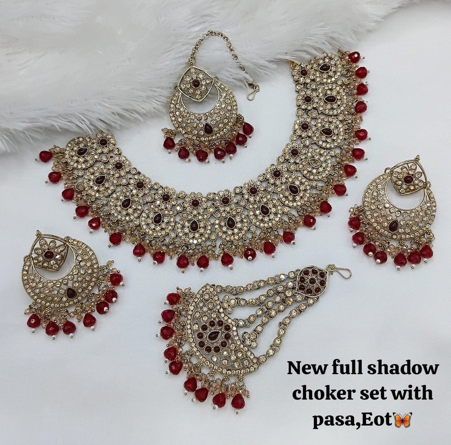 Antique Gold Plated Jewellery Set
