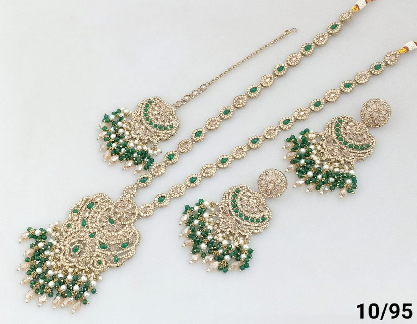 Antique Gold Plated Long Necklace Set