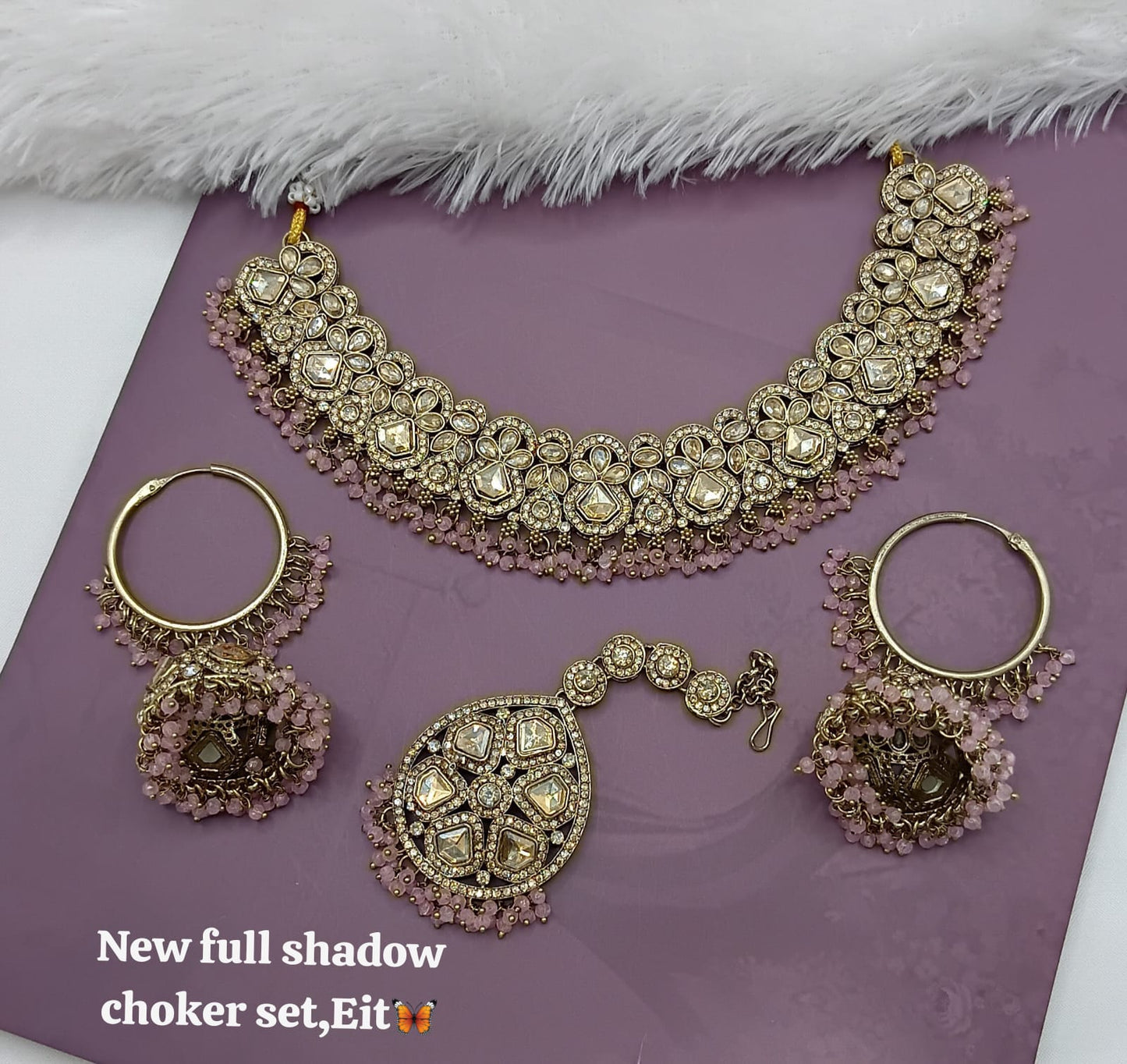 Antique Gold Plated Jewellery Set