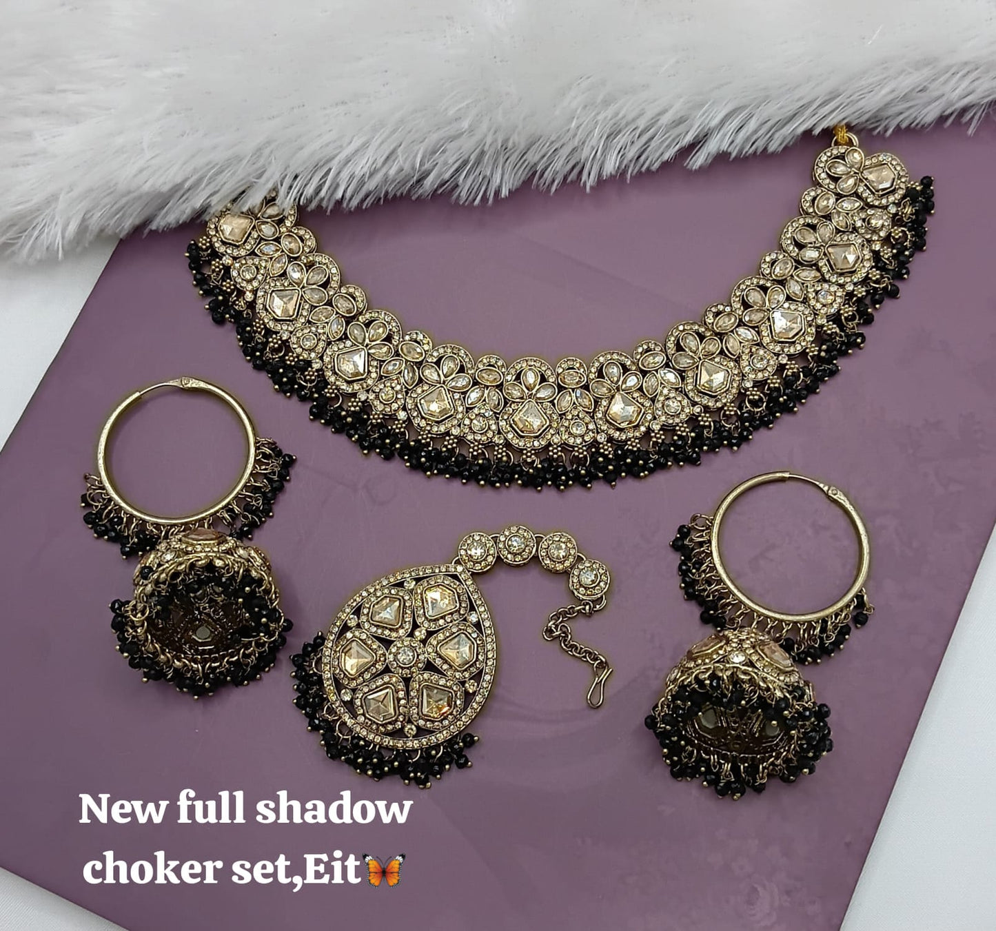 Antique Gold Plated Jewellery Set